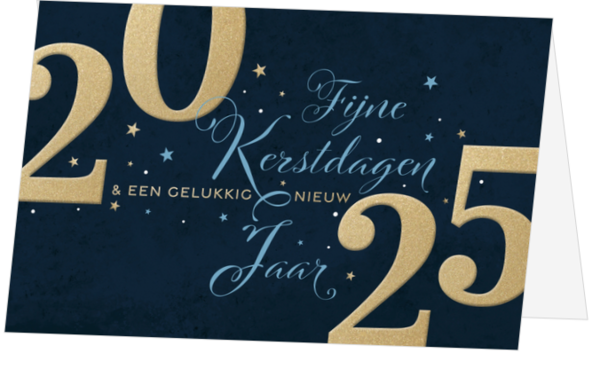 Kerstkaart - 2025 Typografisch ontwerp