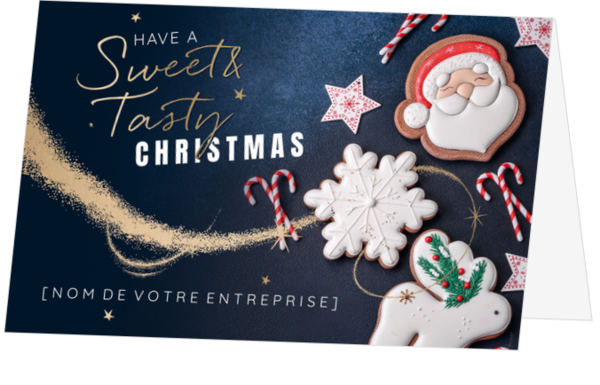 Carte de Vœux - Biscuits de Noël savoureux