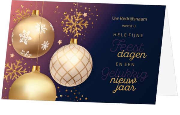 Kerstkaart - Mooie kerstdecoraties