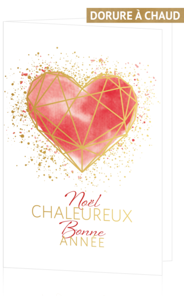 Carte de Vœux - Souhaits de Noël qui font chaud au cœur