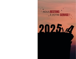 Carte de Vœux   Bonjour 2025 Verso/Recto