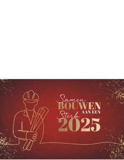 Kerstkaart   Bouwen aan een Sterk 2025 Achterkant/Voorkant